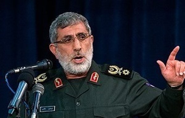 Esmail Qaani, current IRGC Quds Force commander. The IRGC has been mounting terror activity outside Iran against Western targets and the Iranian opposition. [Photo via Tasnim News]