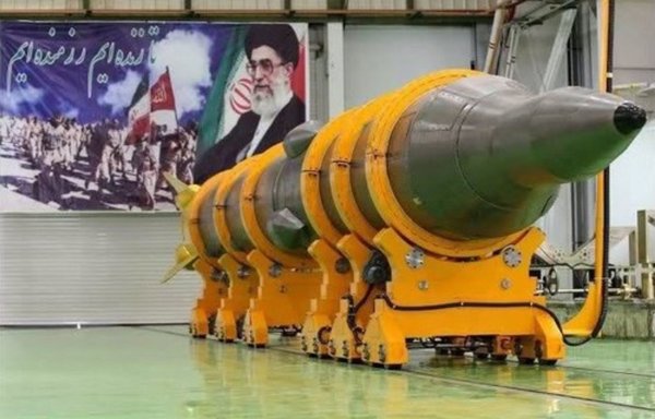 Iran's Sejjil missile in 2017. [Photo via Tabnak.ir]