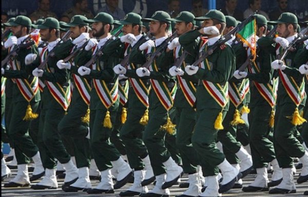 IRGC forces take part in a 2019 parade. [Photo via Fars News]