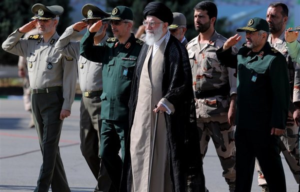 Islamic Republic Supreme Leader Ali Khamenei in an IRGC parade in 2018. [Photo via Tasnim News]