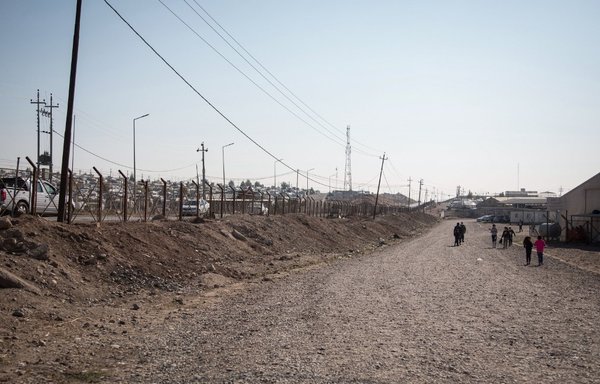 This picture, taken November 18th, shows a view of the Bajet Kandala camp for displaced Yazidis near Dohuk. [Florent Vergnes/AFP] 