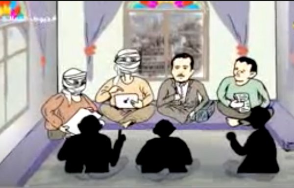 Captured Houthi spy Bassem al-Samet revealed in a recent documentary that Iranian and Iraqi experts are involved in training the Houthis' missile unit, which is responsible for attacks targeting civilians, and military and government officials. [Still from video 'Khoyout al-Amala'] 