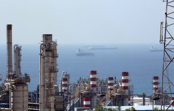 A view of the South Pars gas field facilities in the southern Iran. In exchange for help at the UN, China gets access to Iranian much needed energy supplies. [ATTA KENAREATTA KENARE / AFP]