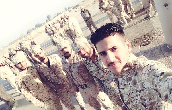 Members of the Russia-backed Sanad company and the Military Intelligence Division are seen at a training camp near Homs. [Sanad]