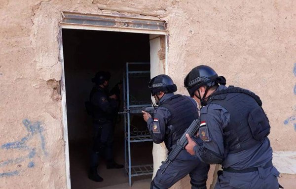 Al-Qalaa (Castle) Security and Protection Company personnel take part in training on urban operations, which is special training typically designed for militias and military forces. Al-Qalaa is one of the largest IRGC-affiliated private security companies in Syria. [Twitter/Castle]