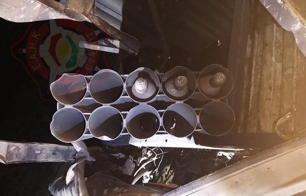 This rocket platform was used in the attack on the city of Erbil in mid-February, which was claimed by front-group Awliyaa al-Dam. [Kurdistan CT/Facebook]