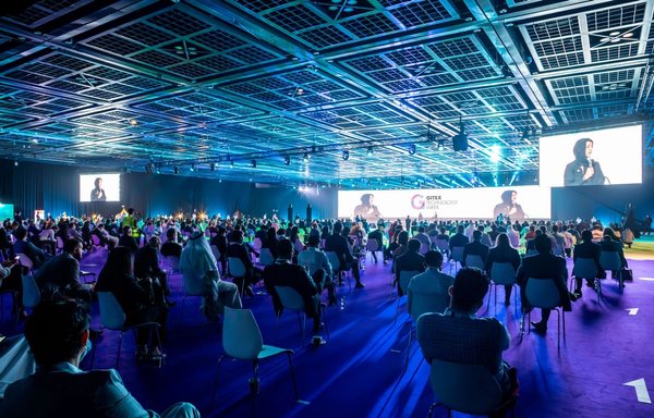 An Israeli delegation from the business and technology sector takes part in the events of GITEX Technology Week in the UAE in December. [Emirates News Agency]