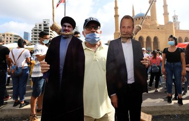 Lebanese protesters reject the Nasrallah-Bassil duo as legitimate leaders