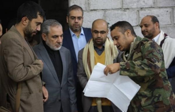 A photo shared on social media that shows one of the IRGC experts who was recently killed with 'Iran's ambassador to the Houthis' Hassan Eyrlou. [File]