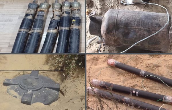 The Egyptian army displayed on social media photos of explosives the army found and destroyed during recent operations in North Sinai. [Official Spokesman of the Egyptian Army]
