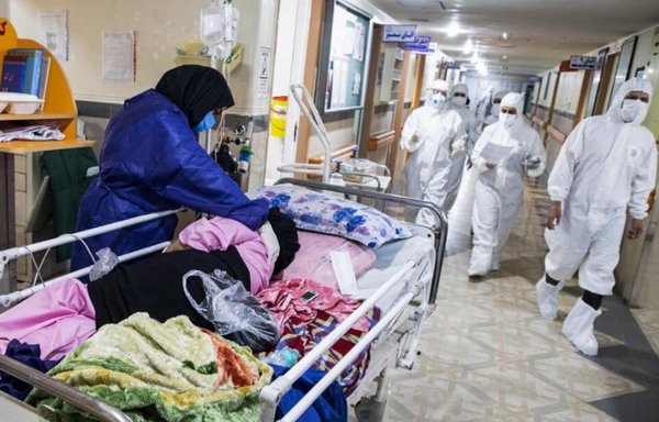 As of late July, some coronavirus patients are being treated in hospital hallways. [Iranintl.com]
