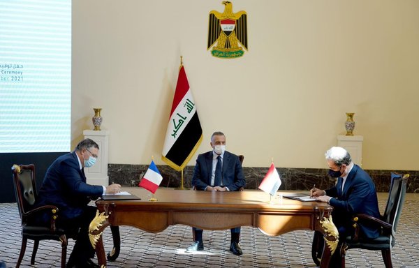 A $27-billion contract to invest in oil, gas and solar production in Iraq, signed in Baghdad on September 5, will help the country address its energy crisis. [Iraqi Prime Minister's media office]