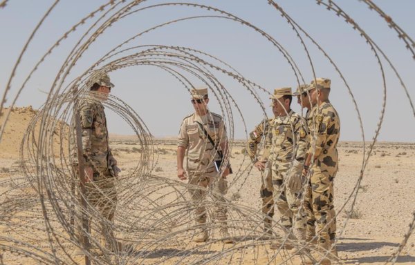 US service members train alongside partner nations at the Mohammed Naguib military base in Egypt on September 5, during the Bright Star 2021 multilateral exercise hosted by Egypt. [US Army Central]