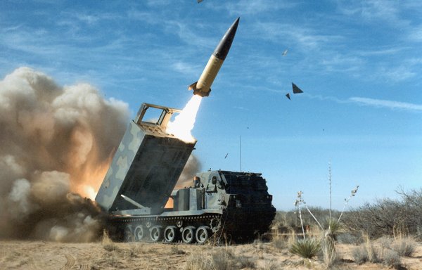 An ATACMS being launched by an M270 MLRS in 2006. [US Army]