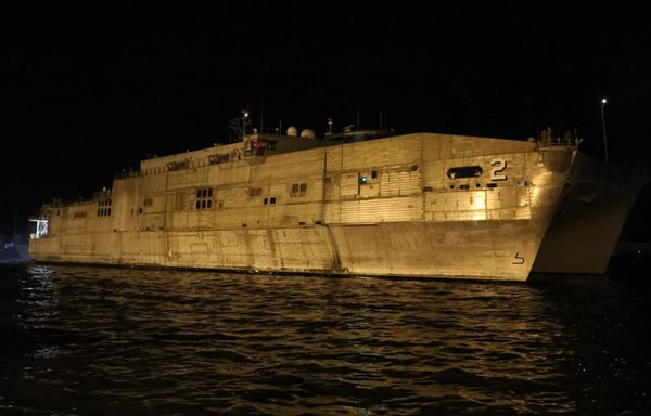 The USNS Choctaw County, an expeditionary fast transport ship, made a historic trip to Lebanon in September, the first visit by a US naval ship to a Lebanese naval base. [US Embassy in Lebanon]