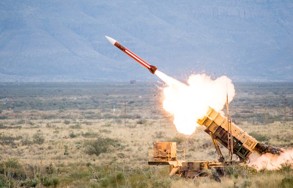 A single US military Patriot battery could shoot down about one-third of Iran's short and medium range ballistic missiles. [Raytheon]
