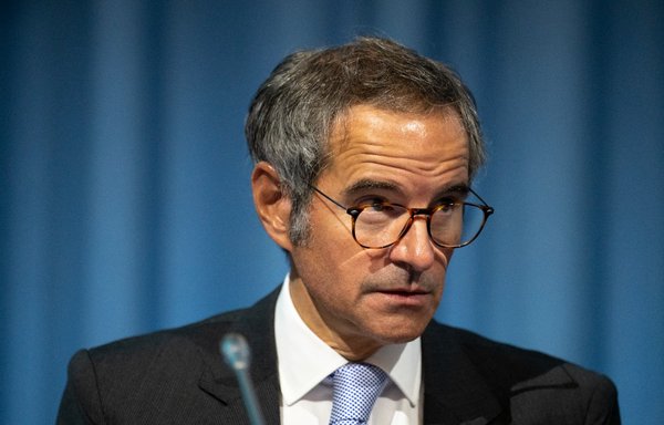 International Atomic Energy Agency director Rafael Grossi attends the agency's general conference, an annual meeting of all IAEA member states, at its headquarters in Vienna, Austria on September 20. [Joe Klamar/AFP]