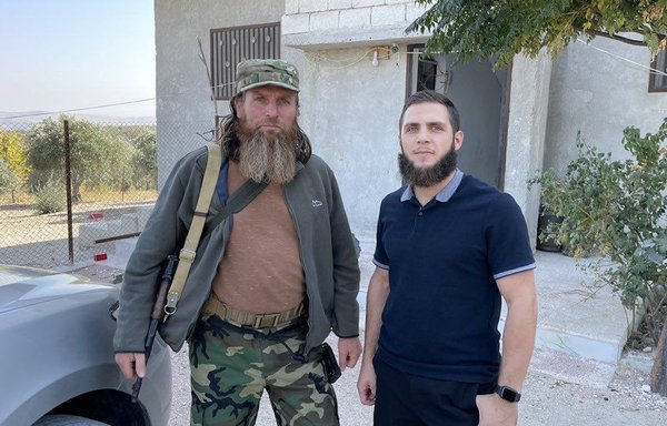 Abu Muslim al-Shishani (left), leader of Junoud al-Sham, was expelled by Tahrir al-Sham after fierce fighting that lasted several days in Idlib. [File]