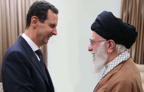 Syrian President Bashar al-Assad meets with Iranian leader Ali Khamenei in Tehran in 2018. [IRNA]
