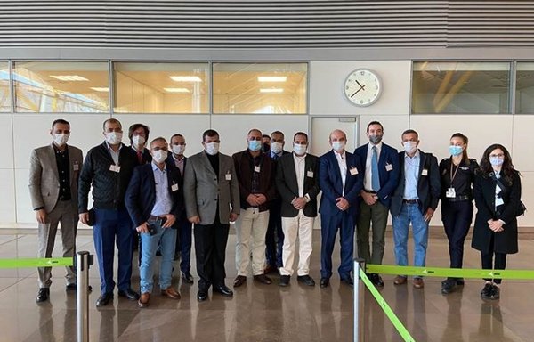 Jordanian officers take part in a Frontex-organised study visit at Madrid Airport and the General Commissariat of Policía Nacional in October. [Frontex]