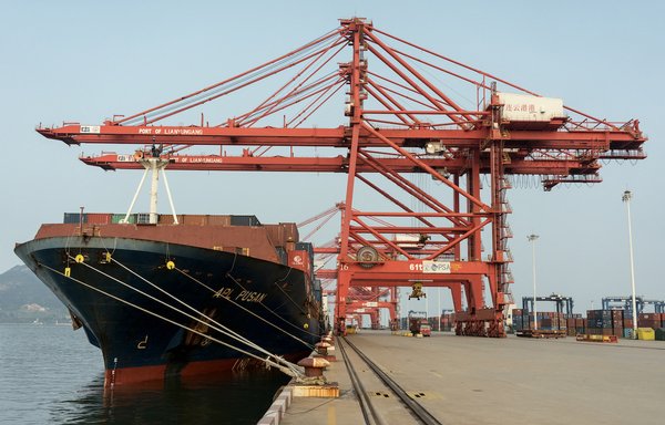 A view of the China-Kazakhstan Logistic Base in Lianyungang, Jiangsu province, China, last September 17. [Raul Ariano/Jiangsu Information Office]