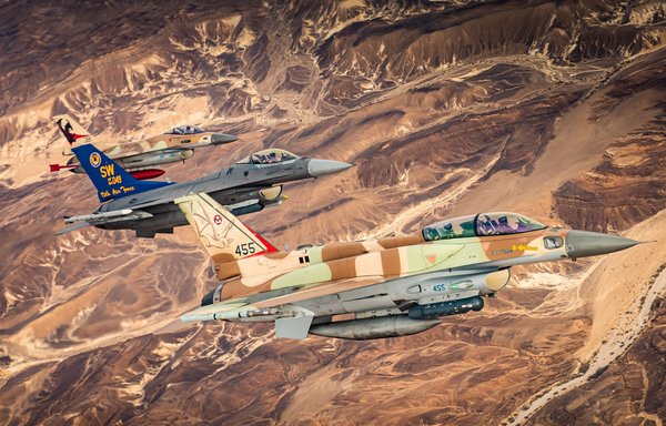 US and Israeli fighter jets perform joint manoeuvres in Israel in this photo posted on January 16. [Israeli Air Force]