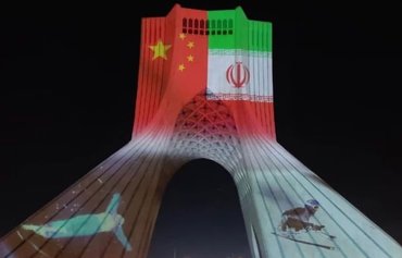 Chinese flag lights up Tehran, igniting Iranian backlash