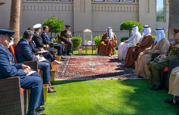 CENTCOM commander Gen. Kenneth F. McKenzie met with Bahraini Crown Prince Salman bin Hamad Al Khalifa in Manama on February 8, where he reiterated the United States' commitment to the security of the kingdom and region. [Bahrain Defence Forces]