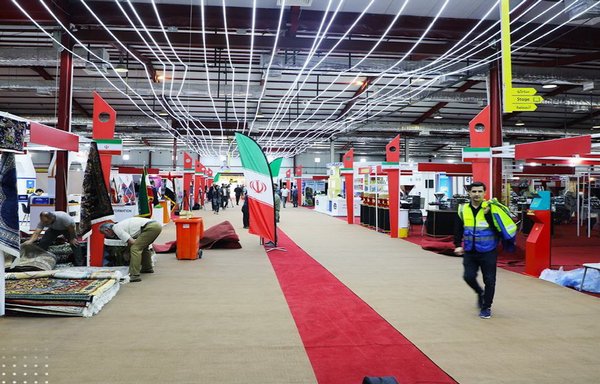 A photo taken last June 22 shows a section of the Iranian trade fair pavilion in the city of Sulaymaniyah in Iraq's Kurdish region. [Sulaymaniyah International Fair]