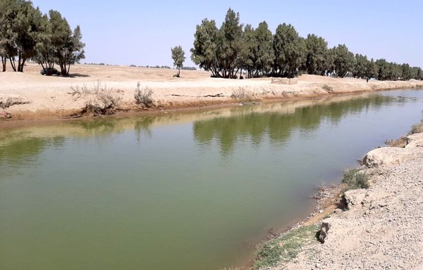 Seikhsar canal is seen in this photo taken March 10 in Kang district, Nimroz province. [Abdullah Azizi]