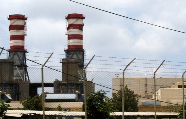 The Zahrani power station in southern Lebanon is seen here on July 10, a day after it went offline for lack of fuel, at a time of constant power cuts and economic collapse. [Mahmoud Zayyat/AFP]