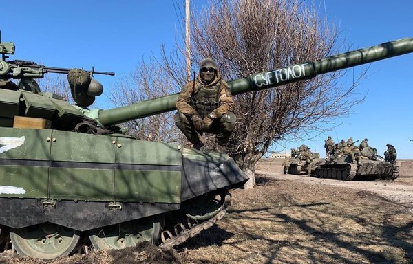 Russian mercenaries in Ukraine are shown in a photo posted April 18. [Telegram]