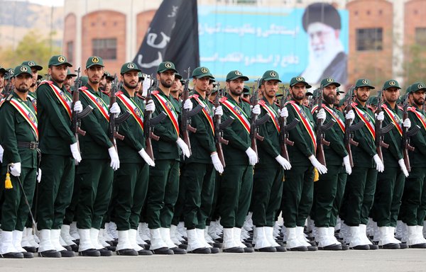 IRGC recruits are seen here in 2019 on their graduation day in Tehran. [Khamenei.ir]