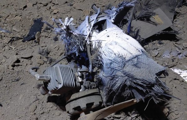 Iraq's air defence system shot down a weaponised drone near a military base by Baghdad International Airport on May 24. [ESTA Media Network/Twitter]