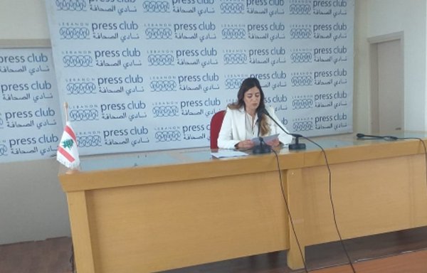 Resilient Beirut Foundation president Rasha Itani proposes new legislation for a Weapon-free Beirut on June 20. [Nohad Topalian/Al-Mashareq]