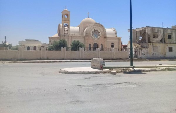 Damage to sections of the Syrian town of al-Qusayr caused during battles involving Hizbullah can still be seen in this undated photograph. [Hadi al-Abdullah]