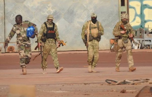 مرتزقة فاغنر في مالي في صورة التقطت في وقت سابق من العام الجاري. [مجموعة فاغنر]