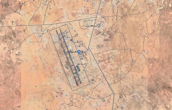 An aerial photo shows the site of a Russian military base in Sidi Barrani. Some suspect the base is being used to provide logistical support to the Wagner mercenary group. [Google maps]