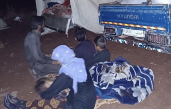 Thousands of civilians fled western rural Aleppo amid violent clashes that erupted between Tahrir al-Sham and the 3rd Corps, an opposition faction. Families arrived in rural Afrin, where they are now staying out in the open. [Syrian Network for Human Rights]