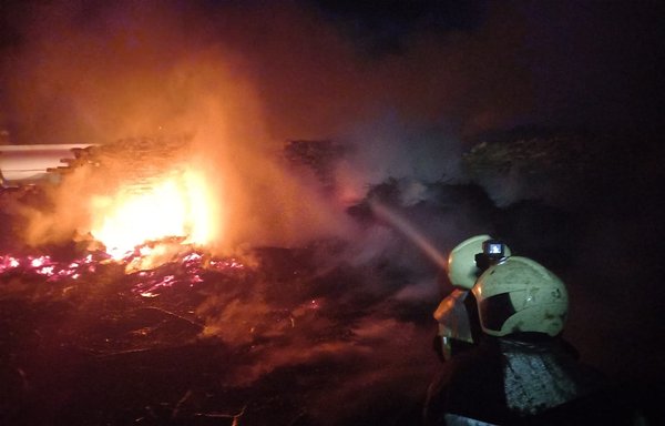 A fire broke out at an IDP camp in northern Aleppo province on October 14 during clashes between Tahrir al-Sham and a Syrian National Army faction, damaging or destroying many tents. [Syrian Network for Human Rights]