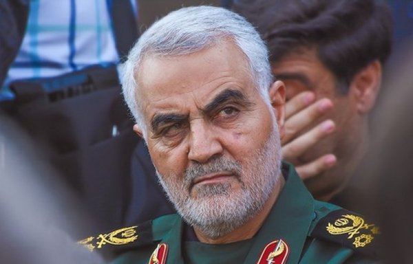 Former IRGC-QF commander Qassem Soleimani is seen here in Lebanon in a photo taken in 2019. [Tabnak]