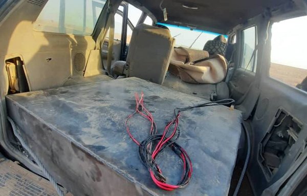 Kurdish internal security forces discovered a car bomb belonging to ISIS on September 21 before it was used to target al-Hol camp. [Internal Security Forces of North and East Syria]