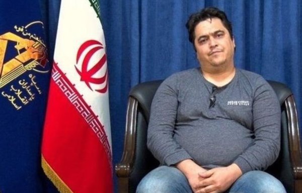 Iranian dissident Rouhollah Zam is seen here in Iran, after his arrest in 2020. Zam was lured to Iran by IRGC elements and hanged in Tehran on December 12, 2020. [Tasnim]