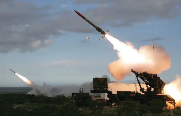 A Patriot missile takes off in a photo posted in March 2020. [US Defence Department]