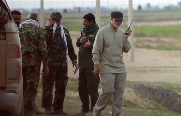 The late IRGC Quds Force commander Qassem Soleimani is pictured here in 2018, less than 40km from the Golan Heights. [Tasnim News]