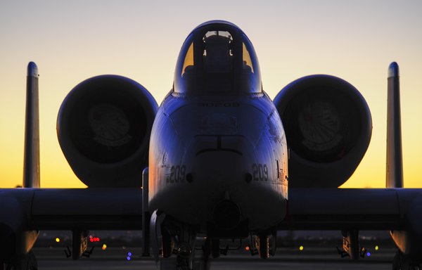 An A-10C Thunderbolt II sits on the tarmac. [US Air Force]