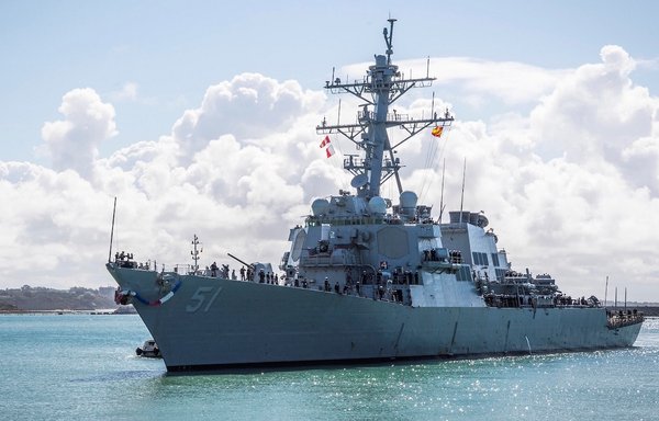 The USS Arleigh Burke, the lead ship of the Arleigh Burke-class guided-missile destroyers, is shown in an undated photo. [US Navy]