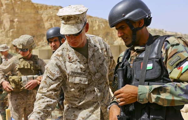 US and Jordanian military personnel conduct joint training exercises in Jordan. [CENTCOM]