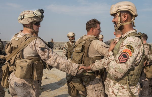 US and Kuwaiti marines conduct a joint training in Kuwait. [CENTCOM]