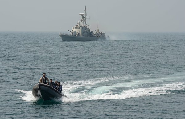 Vessels take part in a three-day Combined Task Force 152 joint sail in the Arabian Gulf that ended February 28. Bahrain led the joint sail. Kuwait, Saudi Arabia, the United Arab Emirates and the United States also participated. [CENTCOM]